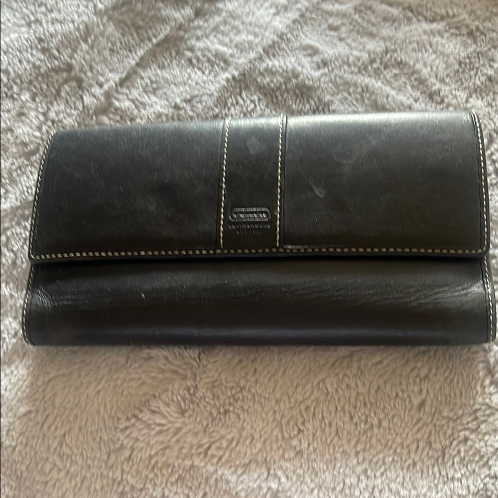 Coach Black Leather Clutch